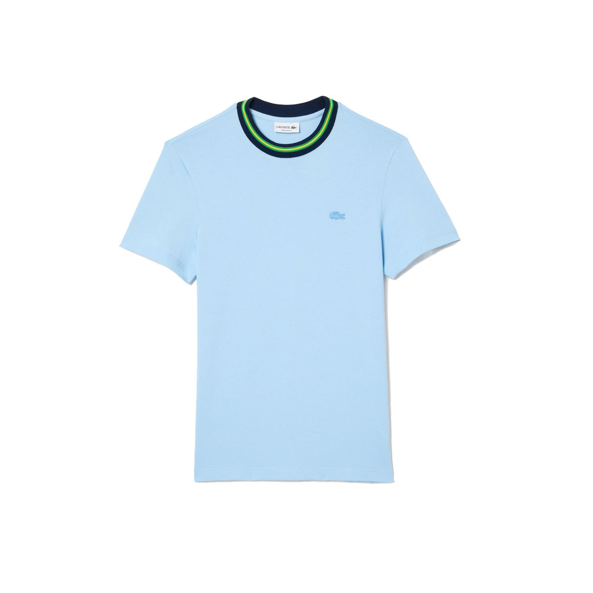 Lacoste chest best sale stripe t shirt